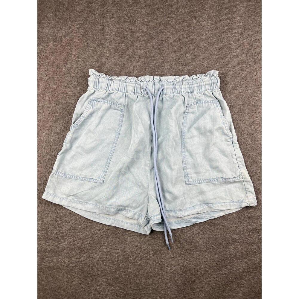 Charlotte & Russe Light Blue Womens Casual Drawstring Shorts Size Large